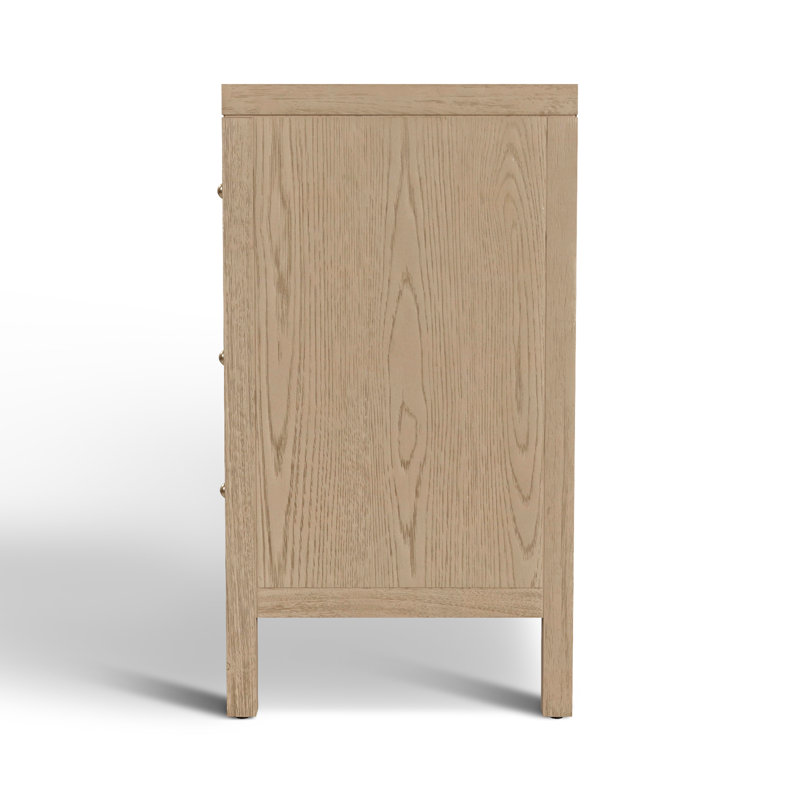 Nora 3-Drawer Chest, Light Oak