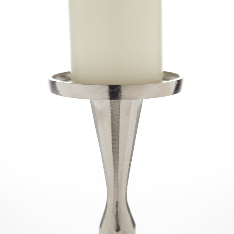Reveri Aluminum Tabletop Candlestick, 18.5" H x 4.75" W x 4.75" D