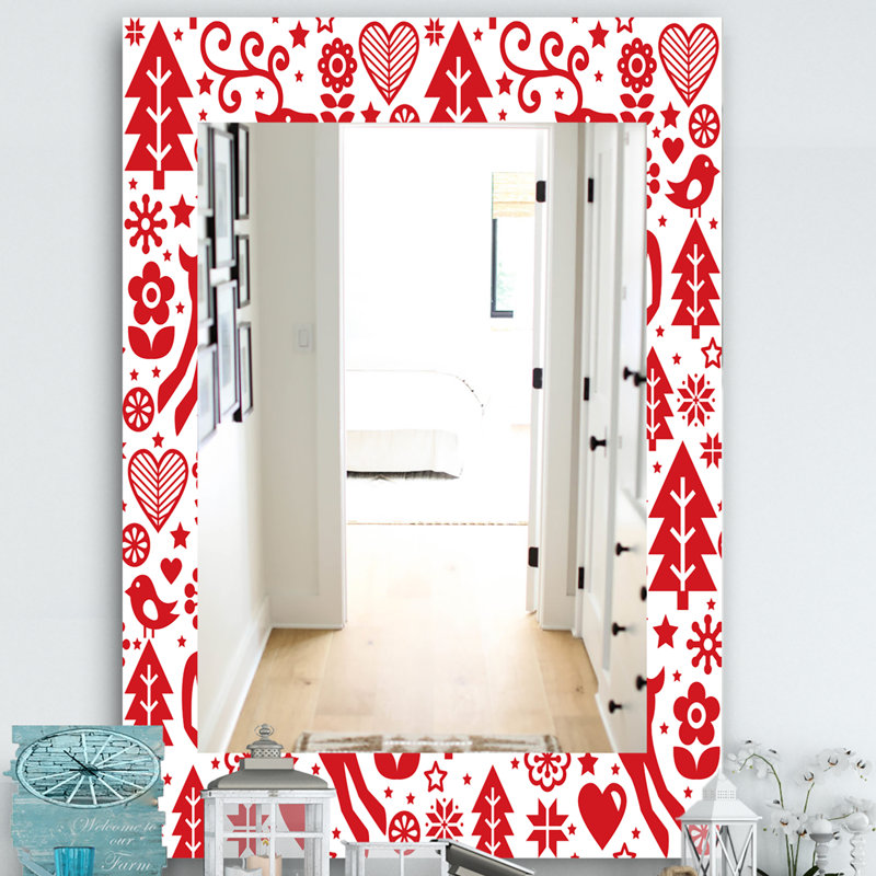 Miroir mural traditionnel, H 24 po x l 32 po