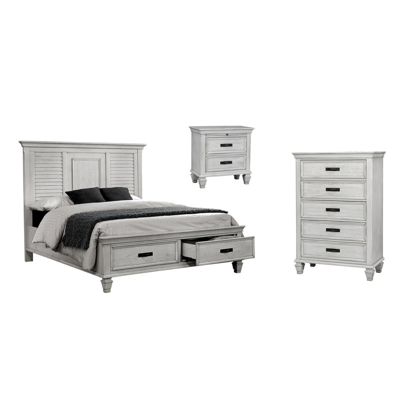 Ensemble de chambre à coucher avec commode 3 pièces Staats, Grand