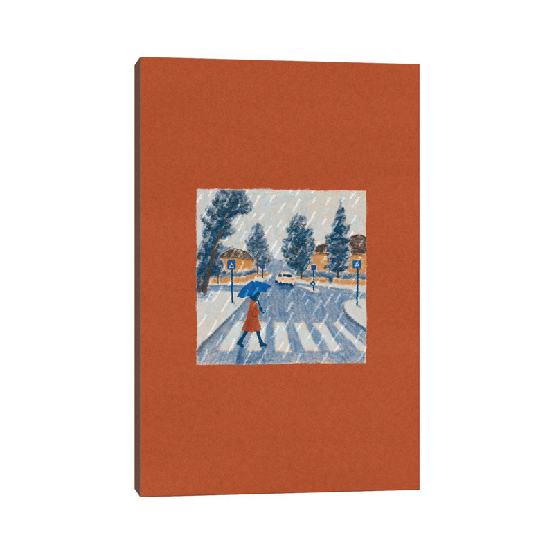 Pluie - reproduction d'art mural - toile tendue, Toile tendue, Ne s’applique pas, H 48 po x l 32 po