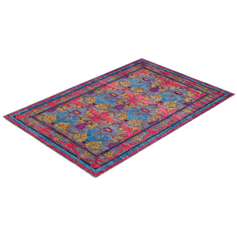 Viliamu One-of-a-Kind 6' 0" X 8' 9" Hand Knotted Area Rug