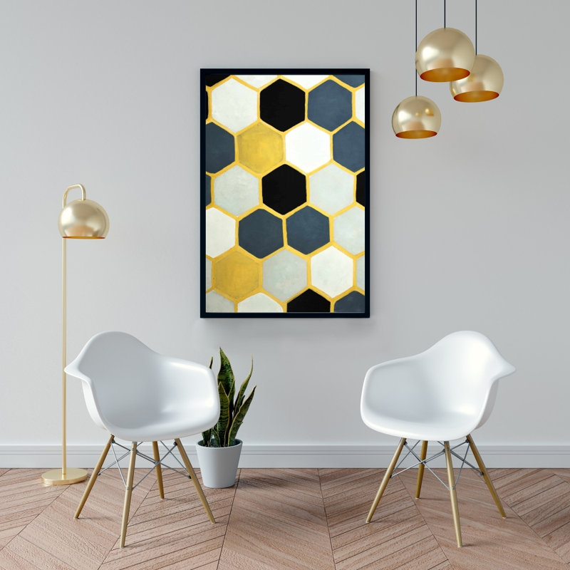 «Blue Cells», reproduction sur toile