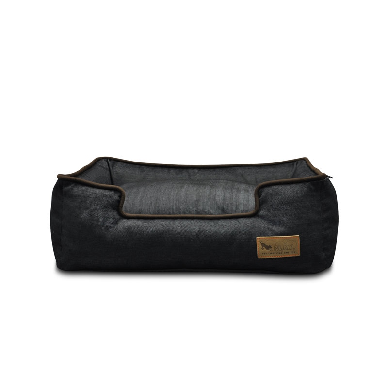 Lit pour chien Urban Denim , Grand (H 9 po x l 38 po x P 30 po), Denim - brun