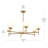 Rigsby Six-Light Brushed Gold Medium Chandelier-127380312