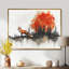 «Silent Fox In Forest Landscape III», art mural renard-1170956164-1265445410-1265445850