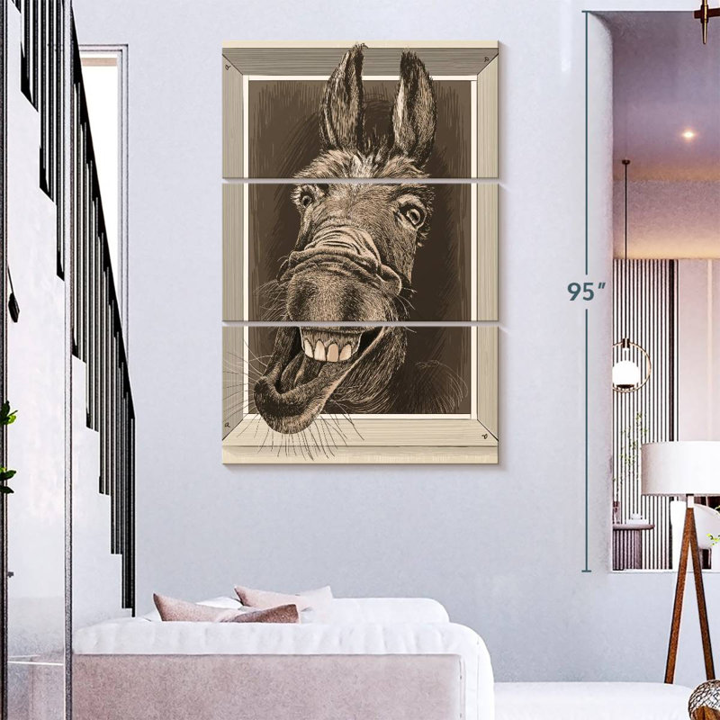 Brampt Crazy Donkey, 57" H x 36" W