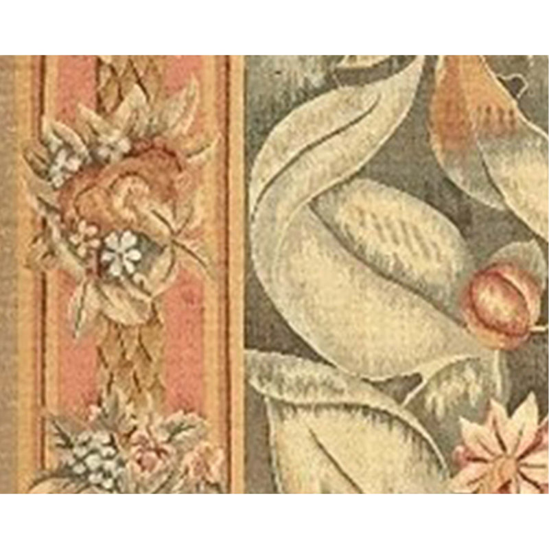 Hand-Knotted High-Quality Red and Gray Area Rug