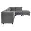 Upholstered L-Shaped Sectional Reversible-1331383991