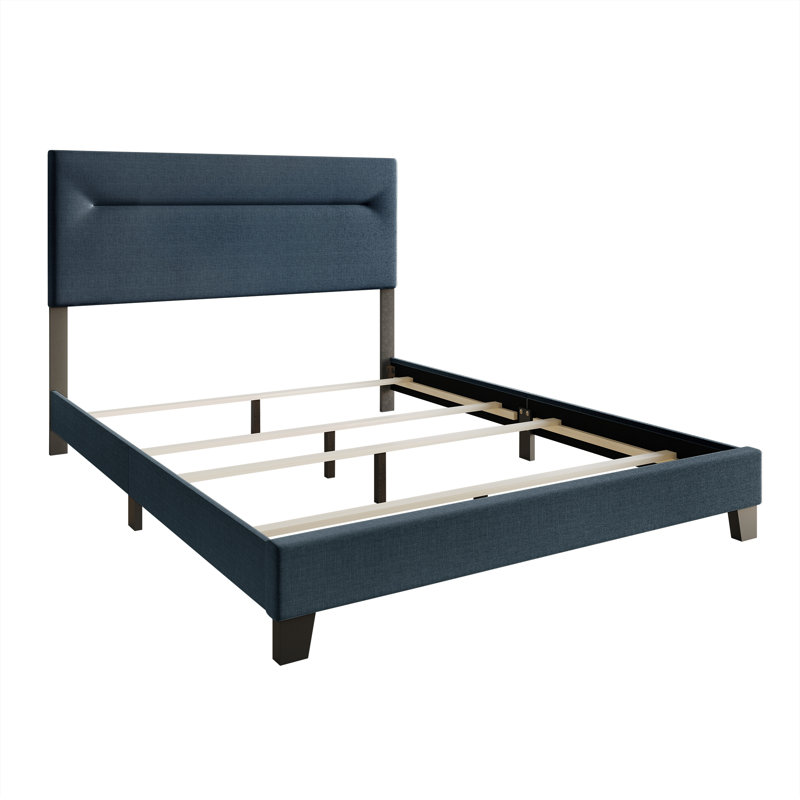 Emery 4-pieces Bedroom set, Full, Blue/Light Gray