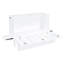 Grand lit avec tablettes amovibles et élément - rangement de ton blanc pour une utilisation à long terme-598622815-598622880
