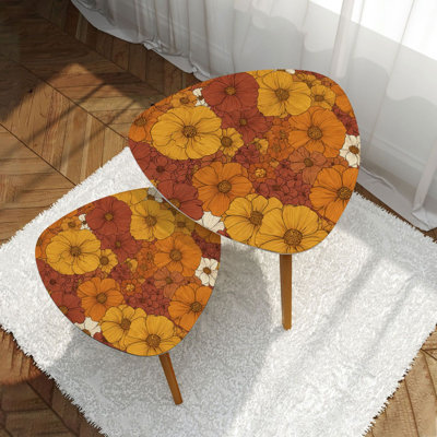 Ensemble de 2 tables basses gigognes Triangle