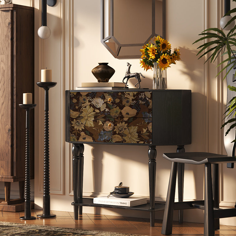 Armoire de rangement Vintage, Noir