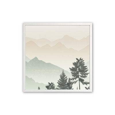 Jade Mountain Peaks III, reproduction d'art encadrée