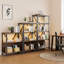 77.5cm H x 74.9cm W Metal Bookcase