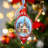 3.5'' Glass Hanging Figurine Ornament