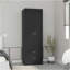 Armoire Tarento, deux tiroirs, finition wengé noir-955069686