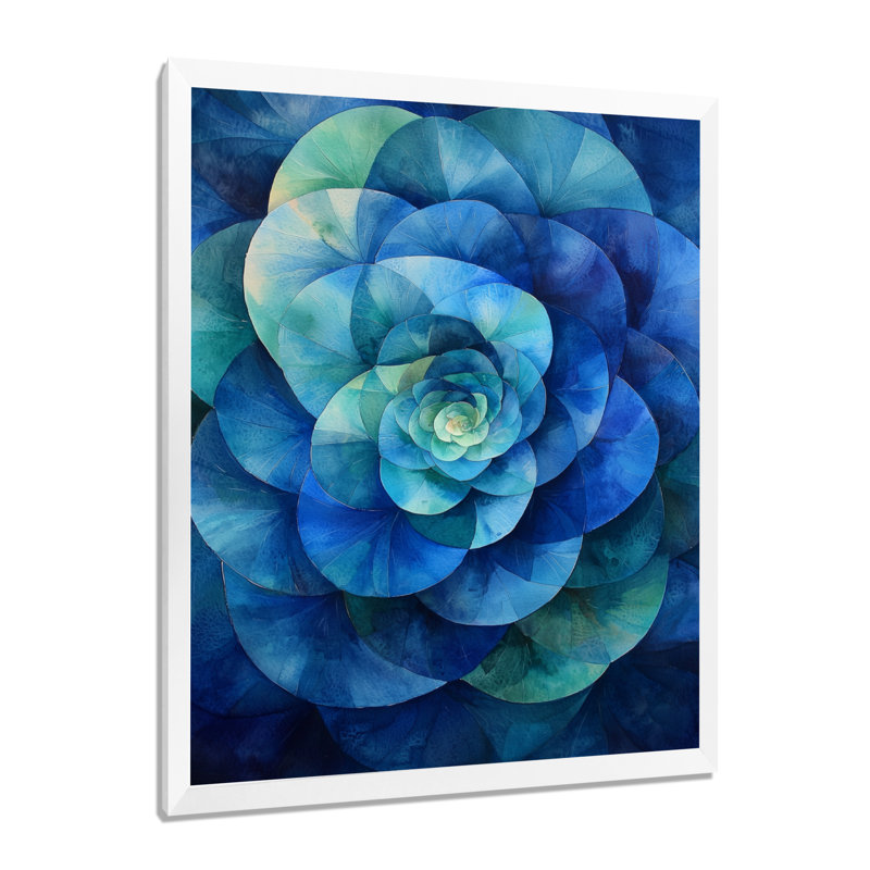 Frederick - Floral Wall Art Prints, 20" H x 12" W, Picture Framed, White