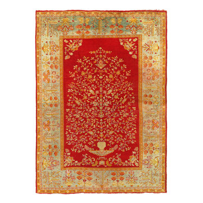 Rust Original Antique Turkish Oushak 12'9"X 17'7"