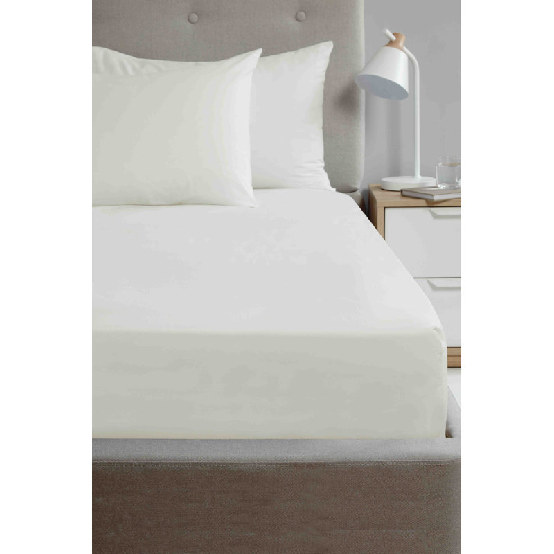 Rapport Home 200TC 100% Cotton Pillowcase, Cream