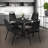Regency Cain Square Breakroom Table & 4 Restaurant Stack Chairs-73412962-73412963