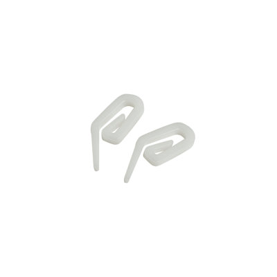 White POM Curtain Hooks