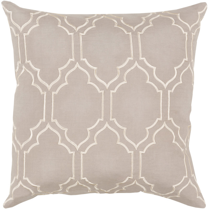 Housse de coussin Clarysville, H 20 po x l 22 po, Taupe