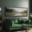 Paysage rustique, campagne tranquille, lac tranquille-98041955-111566000