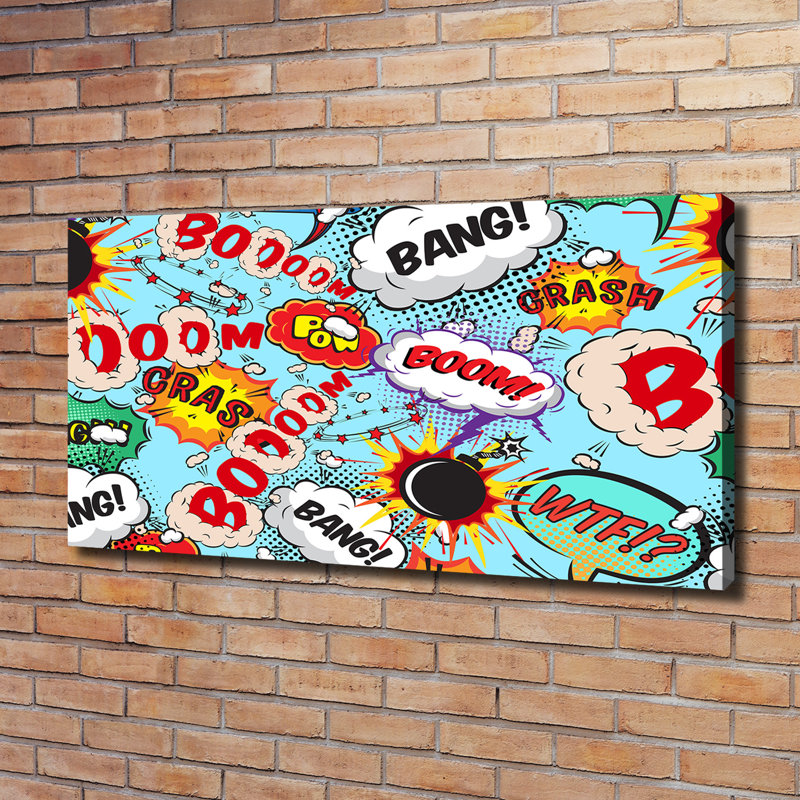 Comic Book - Wrapped Canvas Print