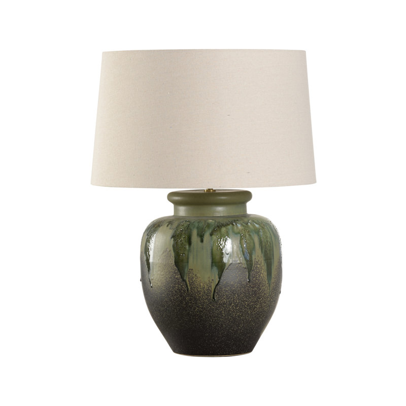 Lampe de table en céramique Shiga, H 25,50 po x l 19 po x P 19 po