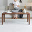 Table basse rectangulaire en bois massif noisette-821579740