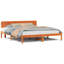 Vidaxl Bed Frame With Headboard Solid Pine Wood-113970888-113970910
