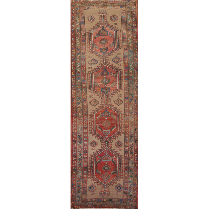 Tapis de couloir géométrique 4 x 13