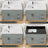 42 in. W x 21.5 in. D x 33.5 in. H Freestanding Bath Vanity Cabinet without Top Bathroom Base in Grey Unassembled-118136046