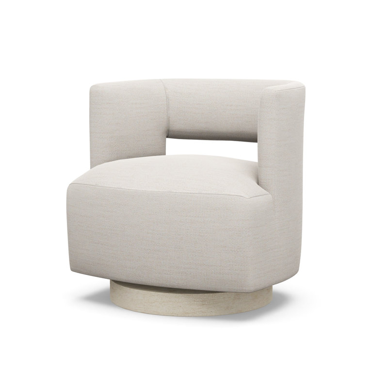 Crystle Swivel Barrel Chair, Sandstone, 3906-99