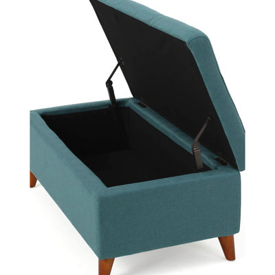 Fabric Teal For Extra Storage Space - Maximize Your Room Lift Top Organize Belongings