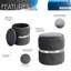 Repose-pieds rond en velours avec rangement Techni Mobile