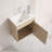 16.1'' Single Bathroom Vanity with Resin Top