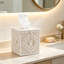 Boîte à mouchoirs en macramé avec fond ouvert, porte-mouchoirs en corde de coton tissé à la main pour boîtes carrées, organisateur de style bohème pour chambre, salle de bain, salon, bureau, ensemble de deux
