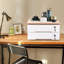 Boîte de rangement de bureau en bois à 2 niveaux avec tiroirs verrouillables-309370310