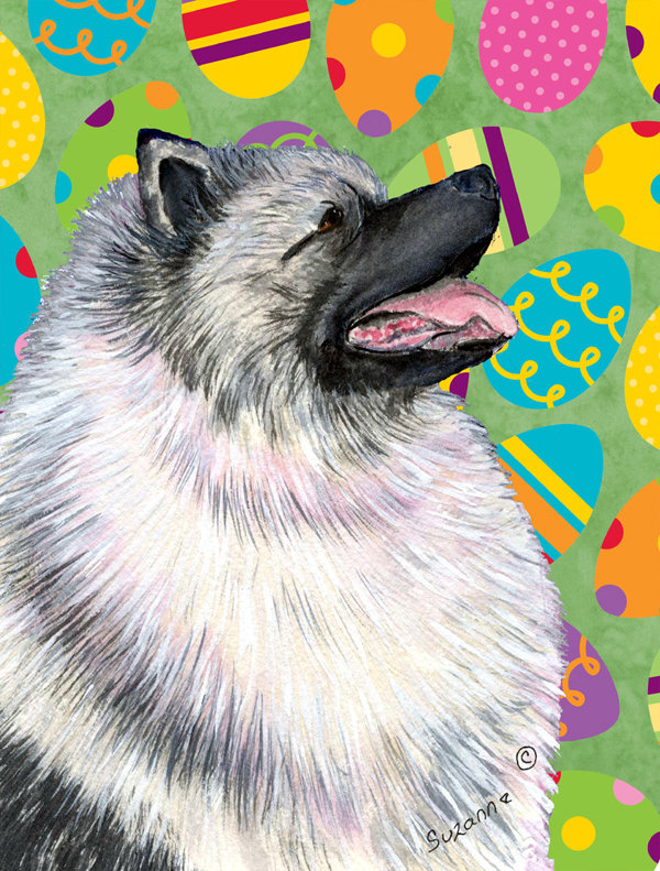 Drapeau de jardin Atara, Keeshond