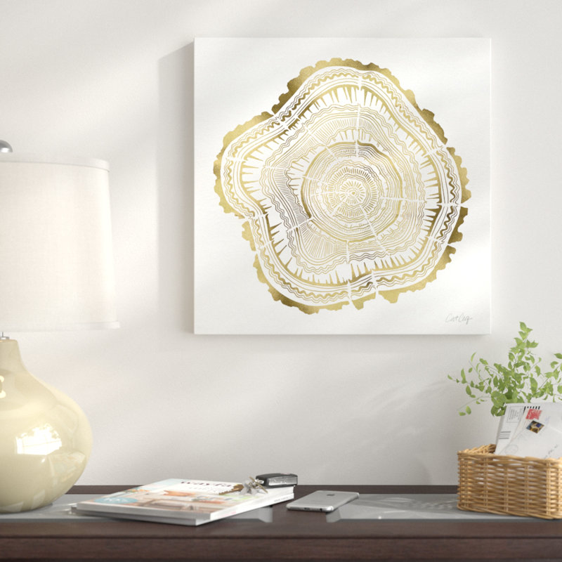 « tree rings iii », impression sur toile, H 18 po x l 18 po x P 1,5 po