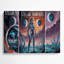 Art mural en métal mauve, Space Pulp-587767260