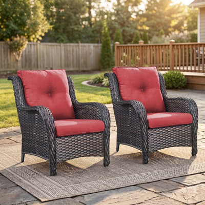 Deb Wicker Rattan Outdoor Chairs