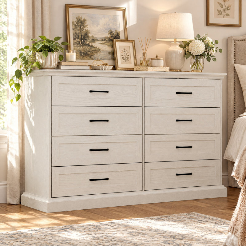 Conception de commode à huit tiroirs rustique
