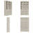 Versatile Storage Cabinet With 3 Tempered Glass Doors