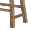 Tabouret à hauteur de comptoir en bois avec pieds inclinés, brun