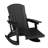  HDPE Outdoor Folding Adirondack Rocking Chair With Retractable Ottoman-1969850218