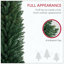 Arbre de Noël artificiel, arbre de Noël mince avec 618 pointes de branches réalistes et support en plastique-620489984