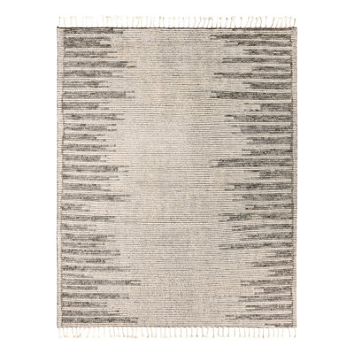 Jaipur Living Patra ALP05 Handknotted Solid Cream and Taupe Area Rug (5'x8')